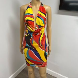 Bodycon mini dress, multi color’s